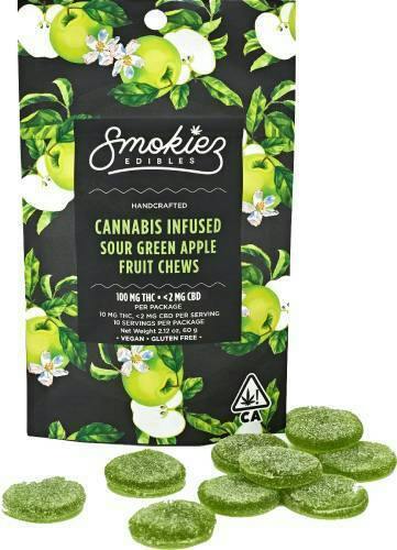 SOUR GREEN APPLE 1:1 CBG GUMMIES 10PK