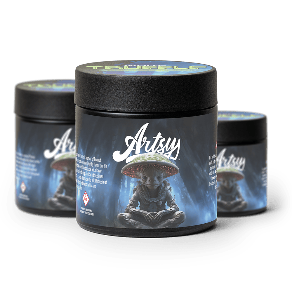 Artsy Cannabis Quarter Jar | White Truffle 7g Rec