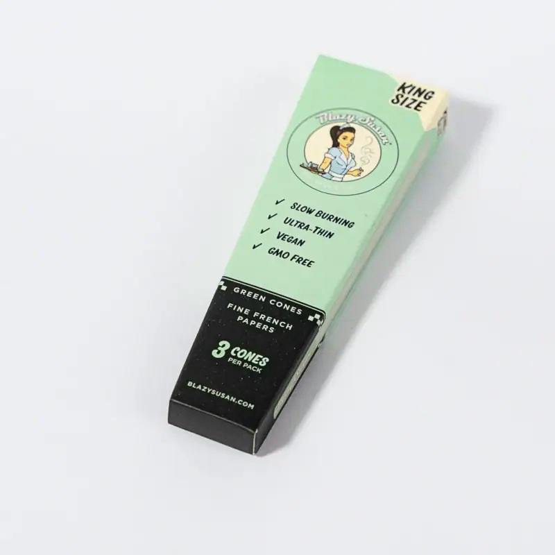 Steep Slope Vape | Blazy Susan King Size Pre Rolled Cones Green