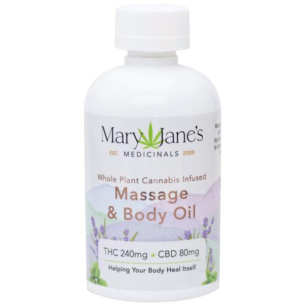 Mary Janes Medicinals Massage Oil | 80mg CBD 240mg Rec
