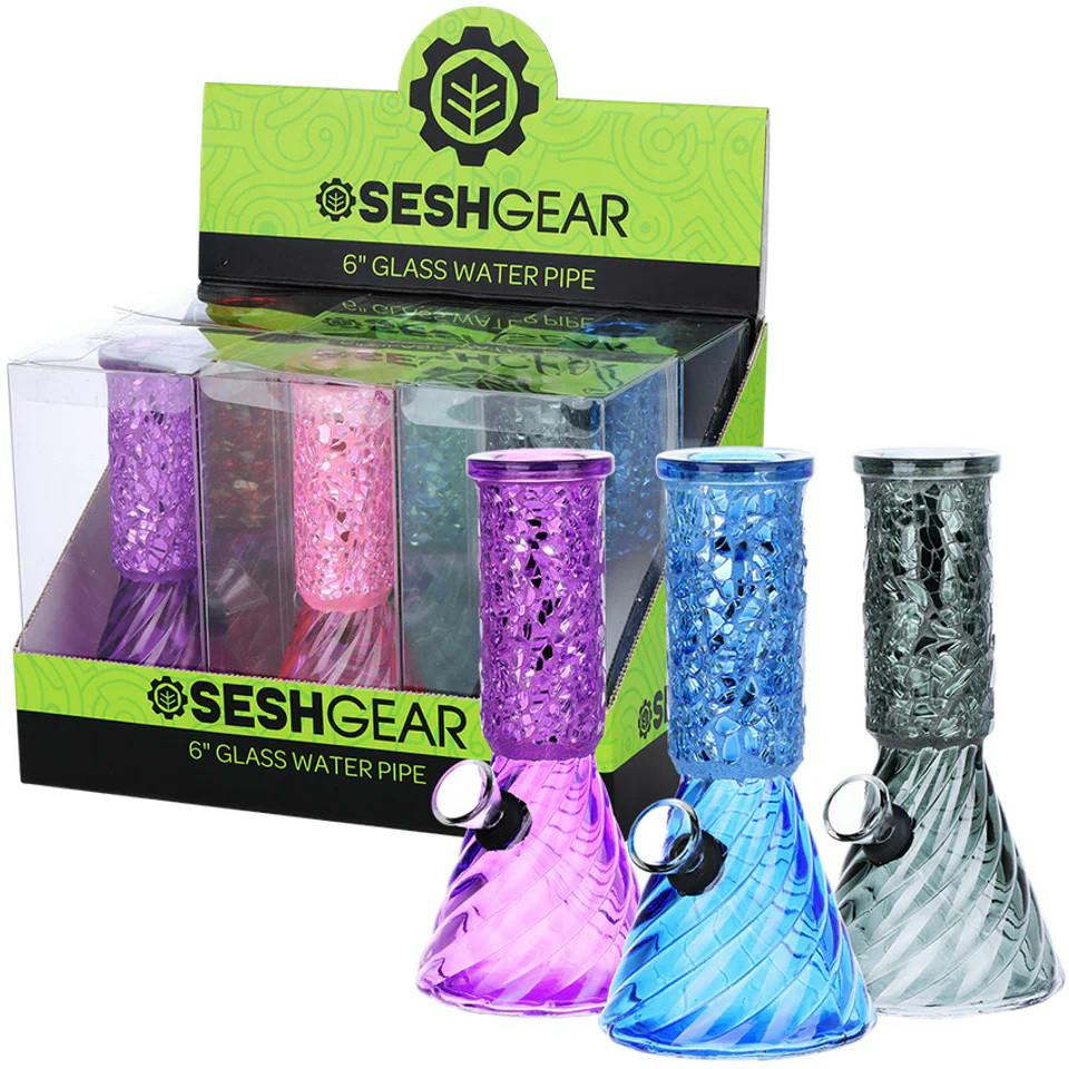 High Mountain Imports | SeshGear Crystalline Mini Beaker Bong