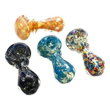 High Mountain Imports | 3.5" Fritted Out Glass Hand Pipe