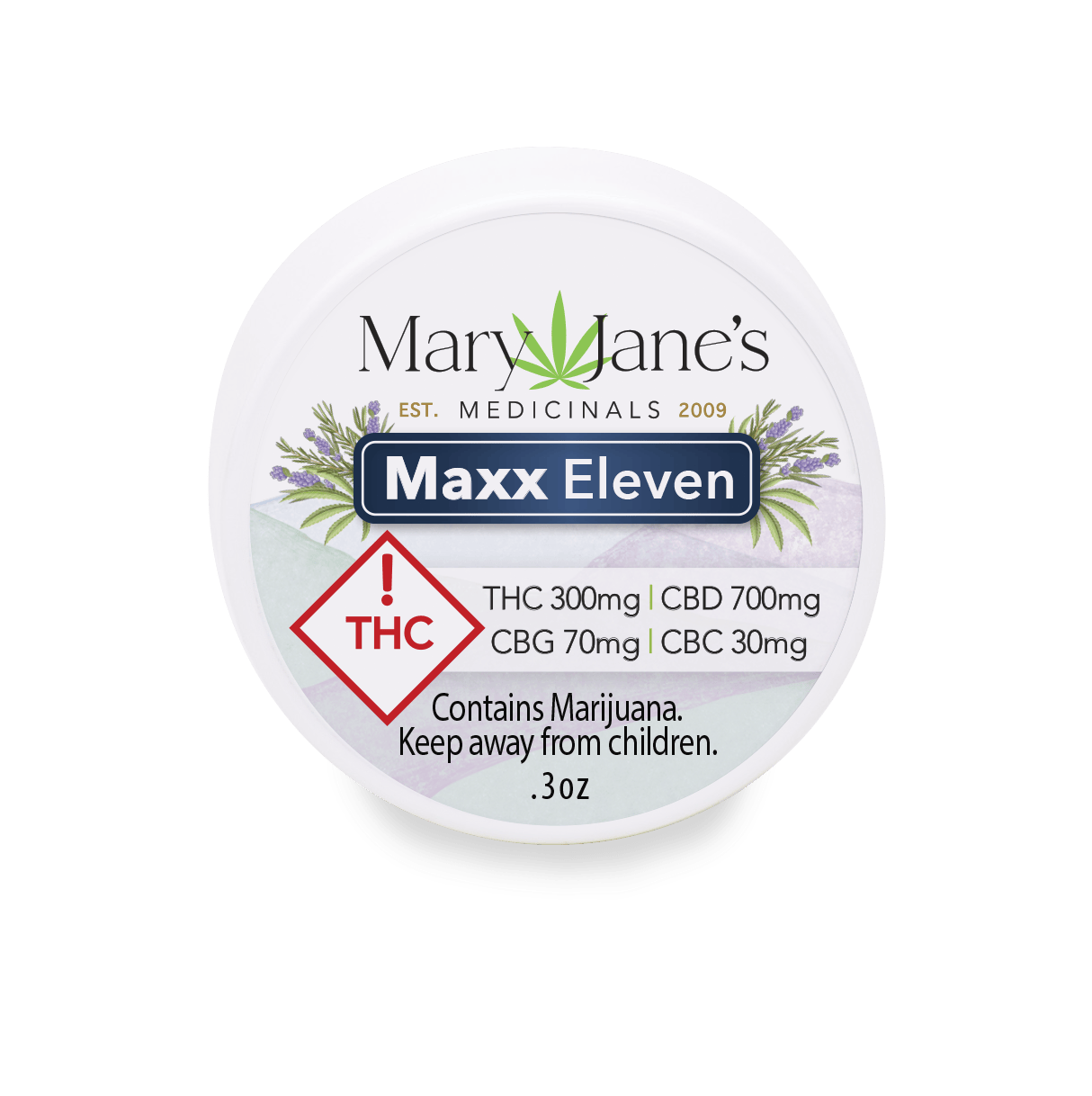 Mary Janes Medicinals | Maxx Eleven 0.3oz Salve 300mg Rec