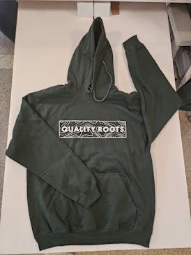 QR Employee - Topo Logo Hoodie Forest - Medium