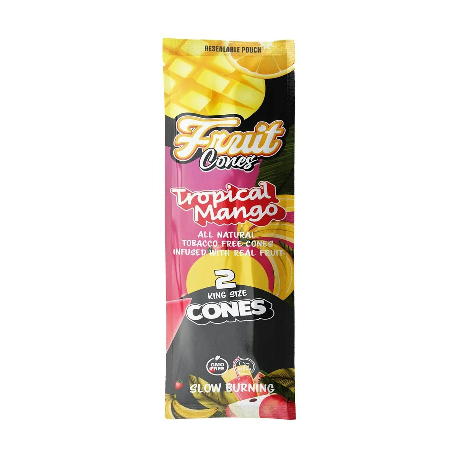 Fruit Cuts Natural Pulp Cones King Size - Tropical Mango