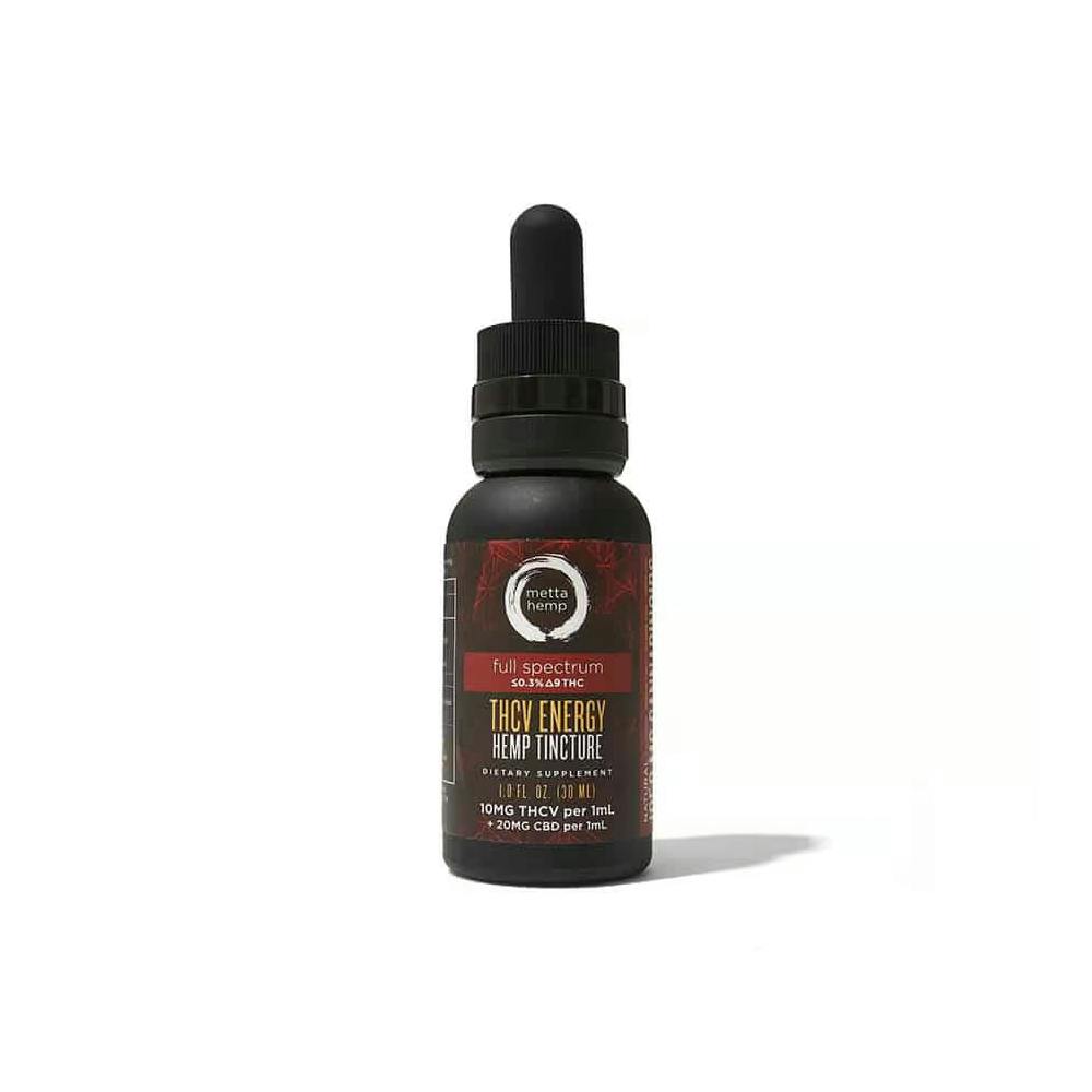 THCv Energy Hemp Tincture [30ml] (600mg CBD/300mg THCv/150mg CBG) | Metta Hemp - Full Spectrum Ti...
