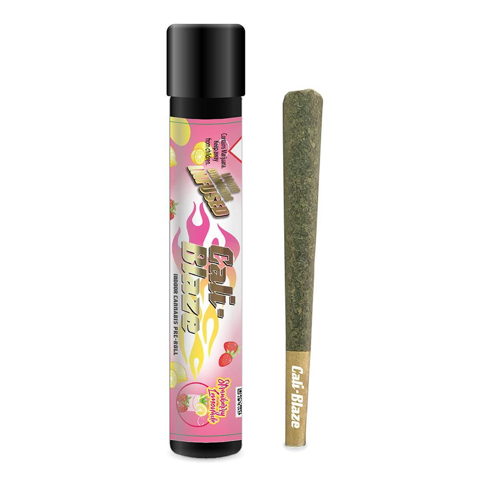 Strawberry Lemonade (Pave) [1.2g] | Cali-Blaze - Liquid Diamond Infused Pre Roll