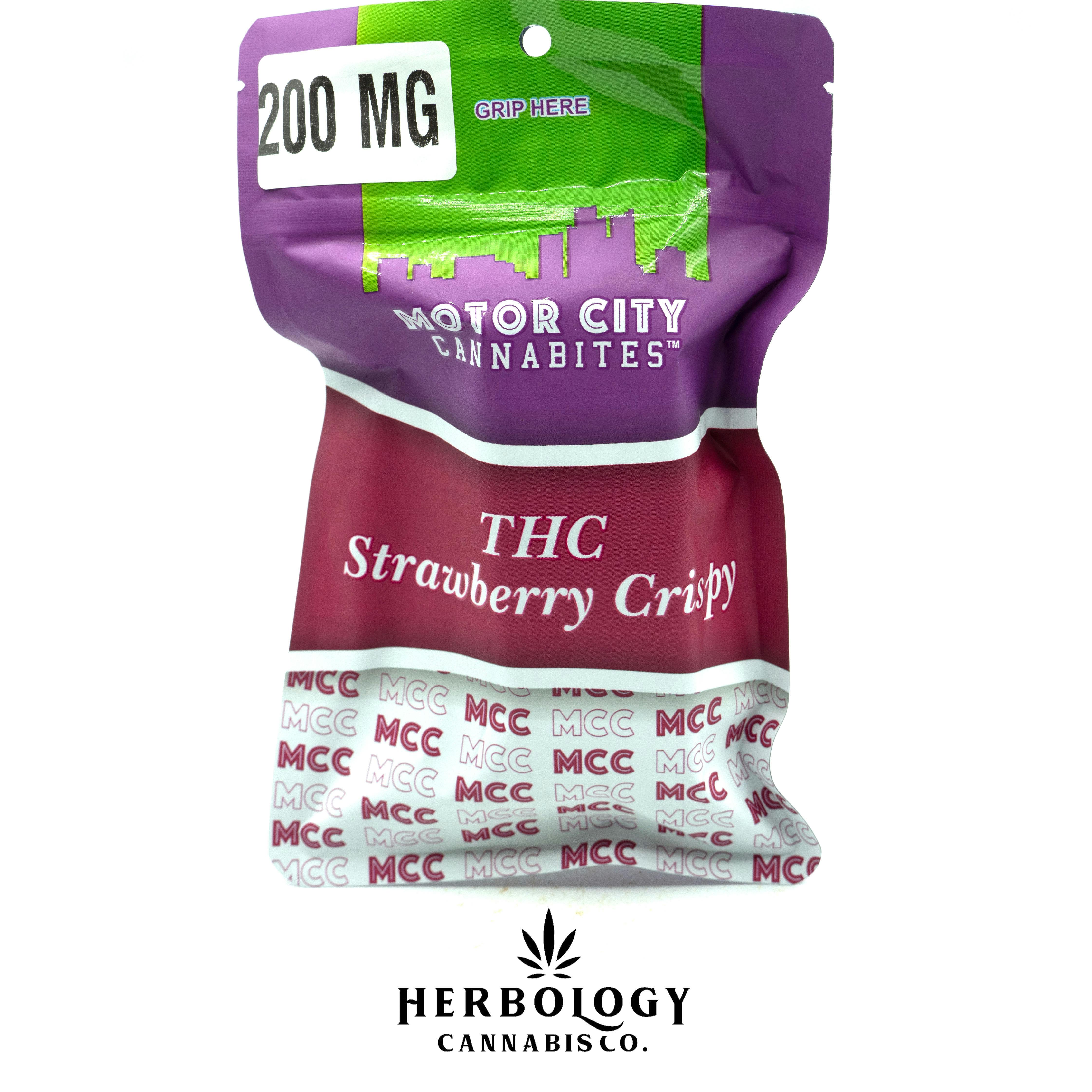 Motorcity Cannabites | Crispy | Strawberry | 200mg