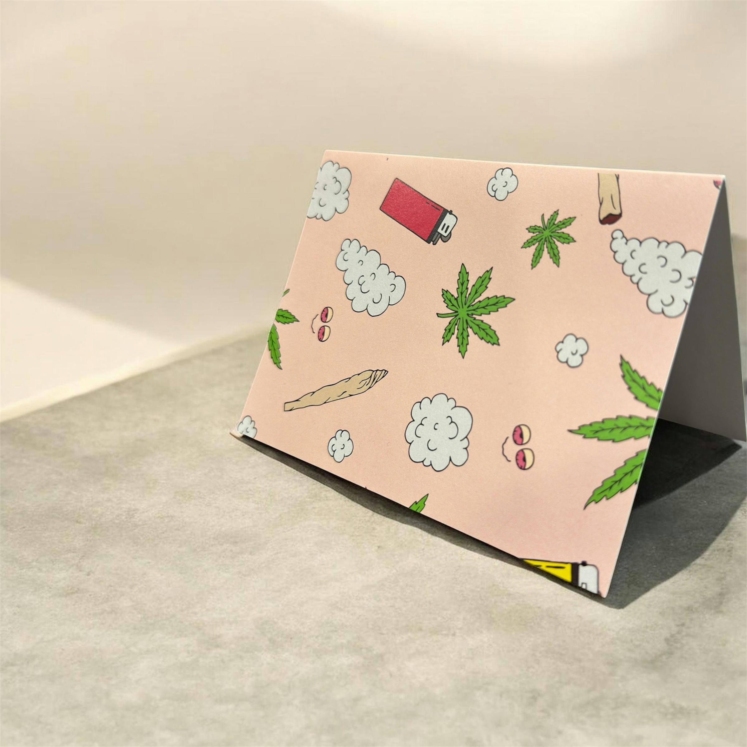 Ritzy Rose Weed Accessories Greeting Card