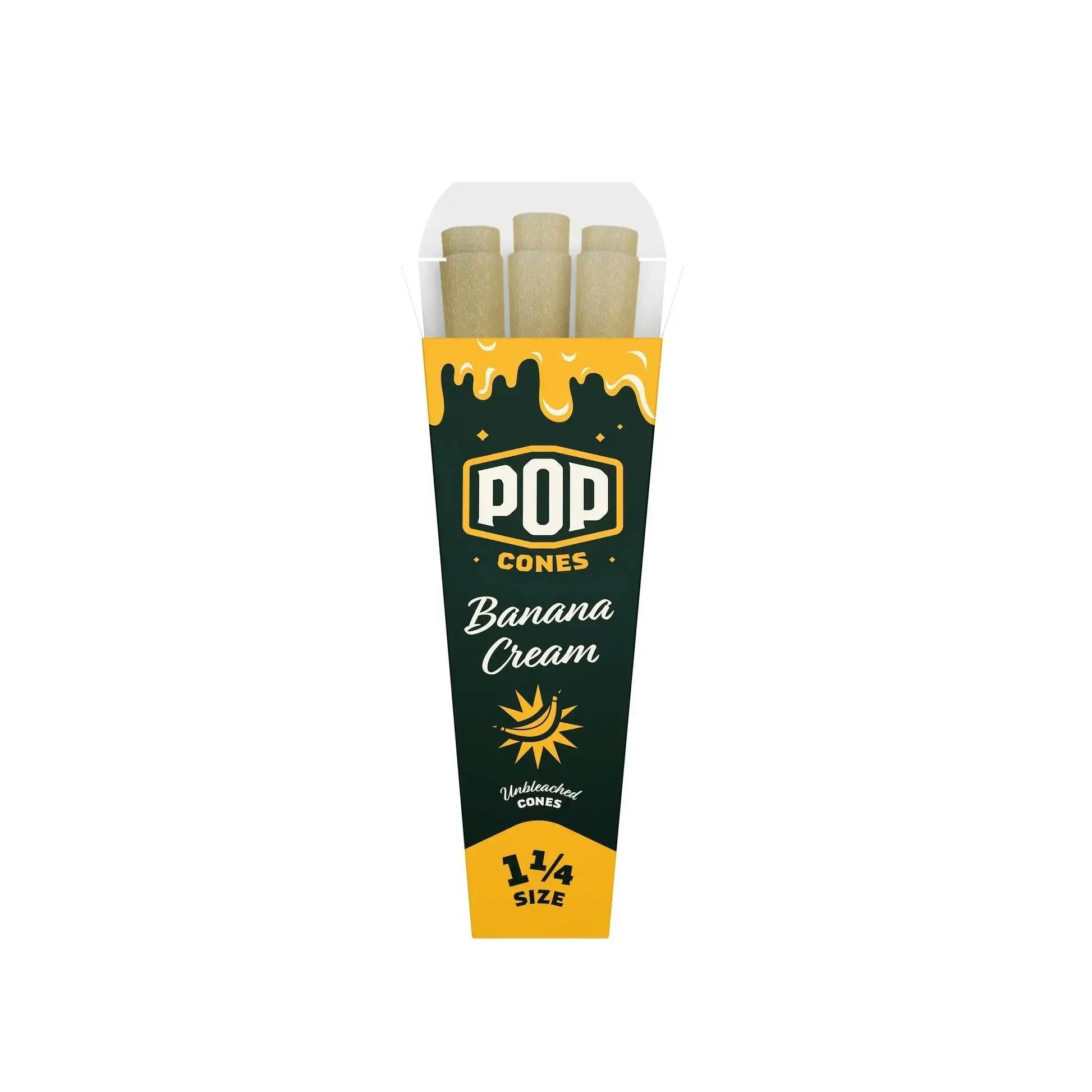 Pop Cones Banana Cream 1 1/4 Cones 6-pack