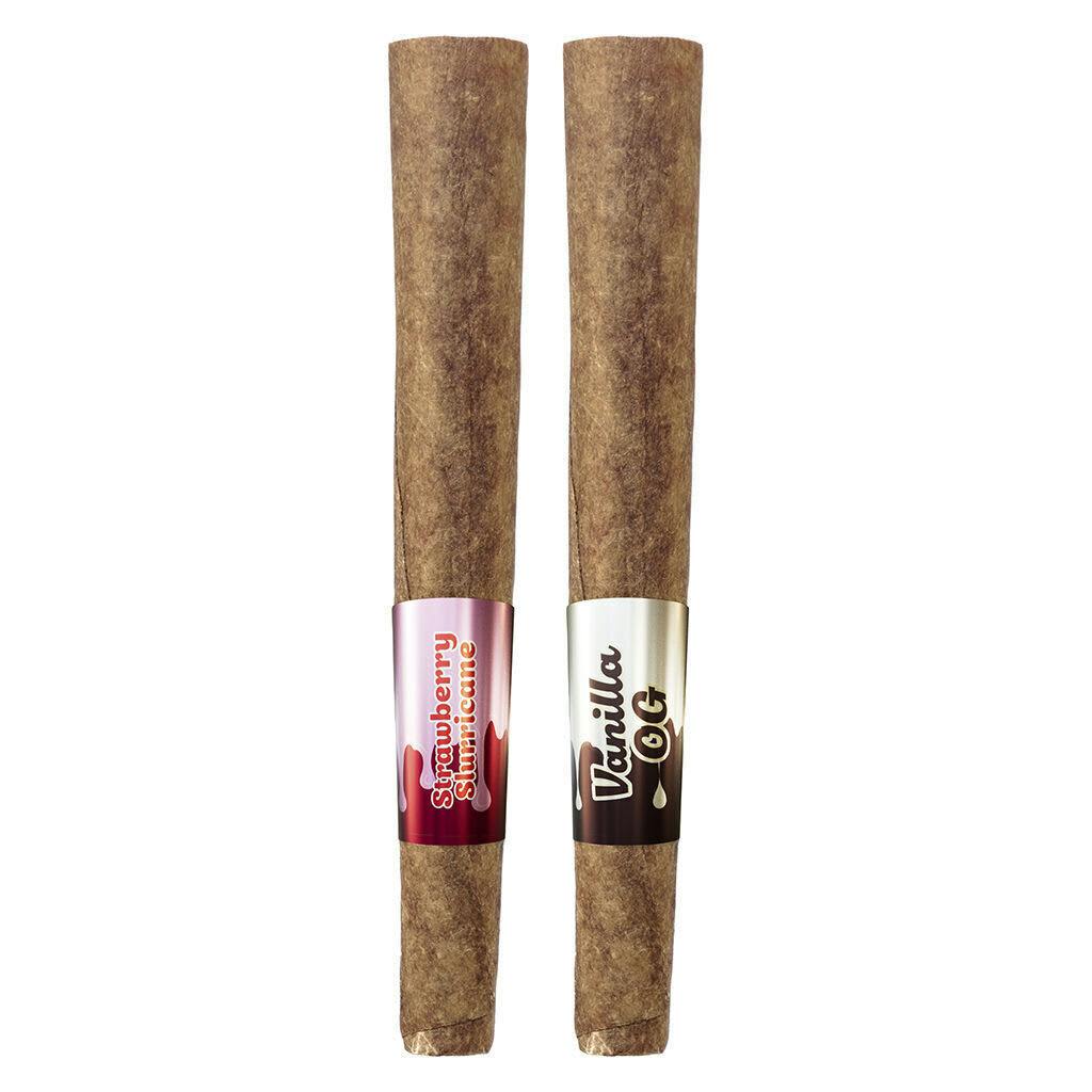 Sticky Greens Strawberry Slurricane + Vanilla OG infused Blunts 2x1g Resin