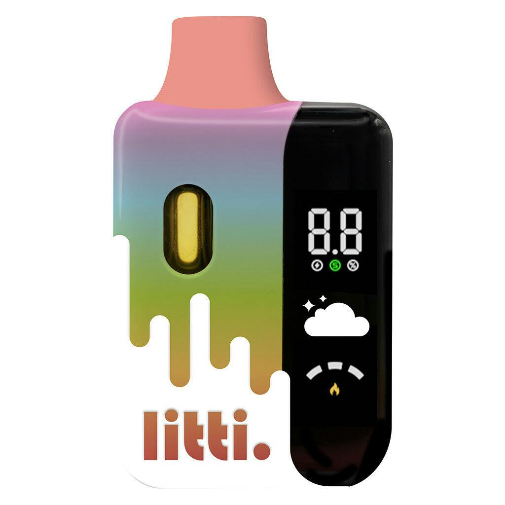 LITTI. Pushn' Peach Liquid Diamonds All-in-One 1g Resin