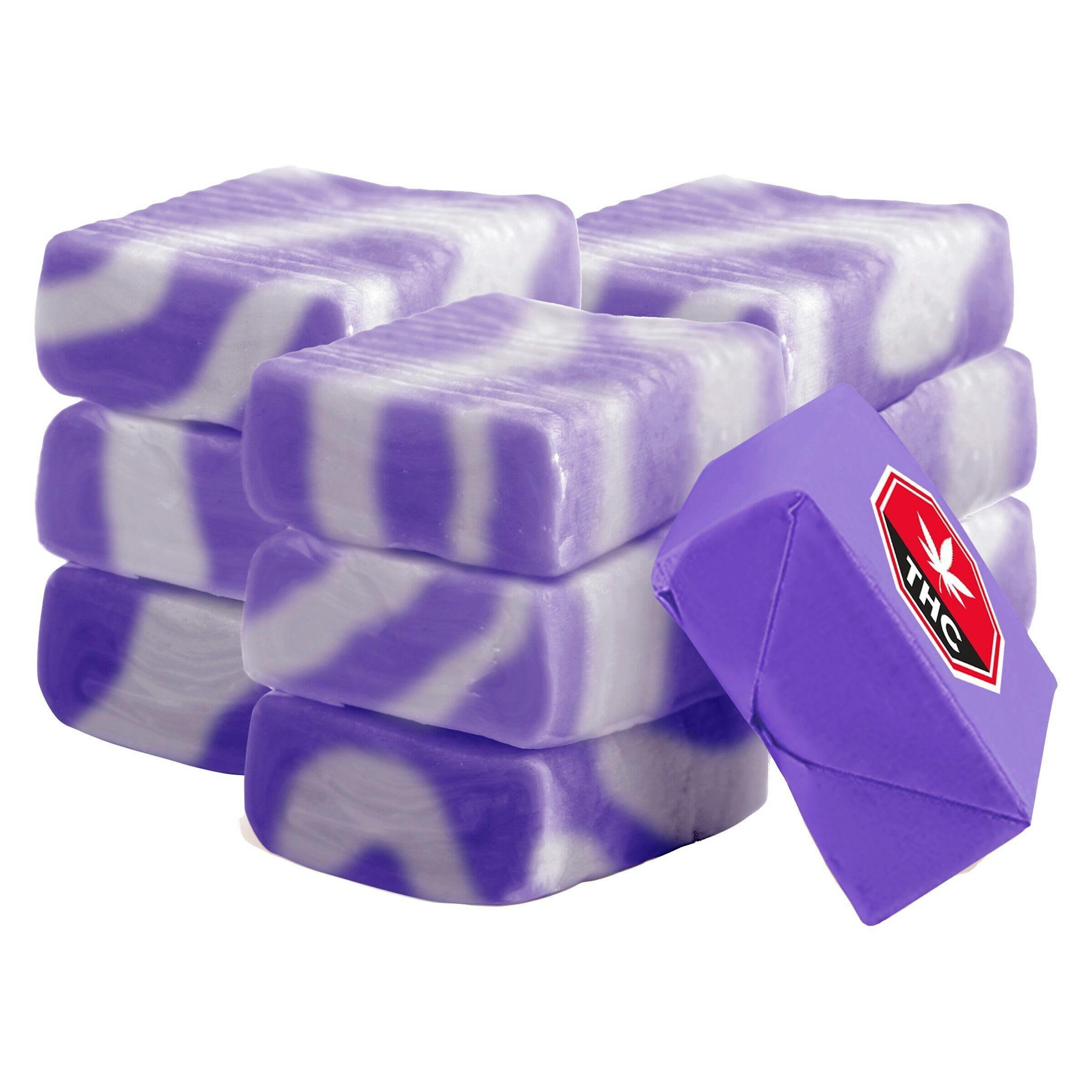 Twiddles 100 THC Multipack Live Rosin Twisted Blueberry Kush 10x1 Pack Soft Chews