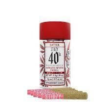 STIIIZY 40s Strawberry: STIIIZY 40S STRAWBERRY COUGH 5PK 2.5G