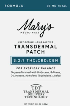 MARYS MEDICINALS FORMULA 3:2:1 PATCH
