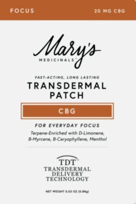 MARYS MEDICINALS CBG FOCUS PATCH