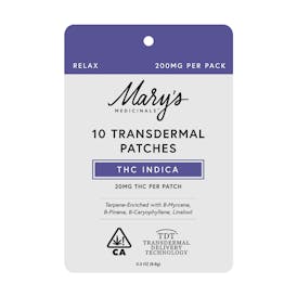 MARYS RELAX PATCH 200MG 10 PK