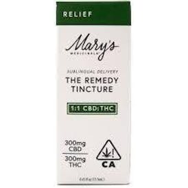 MARYS REMEDY RELIEF CBD:THC 1:1 600MG