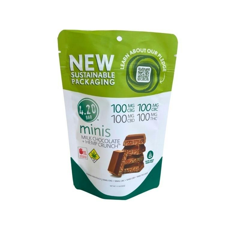 ED 10pk 1:1:1:1 Milk Chocolate Hemp Crunch 4.20 Bar