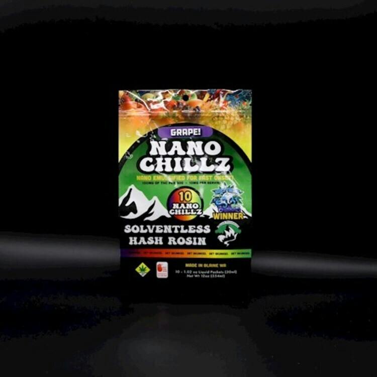BV 10pk Hash Rosin Grape Nano Chillz 12oz Skunk Processor