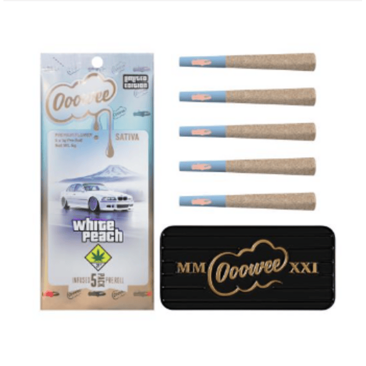 IJ 5pk Dipped White Peach 5g Ooowee