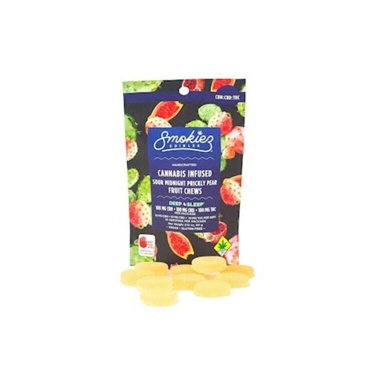 ED 10pk 1:1:1 Sour Midnight Prickly Pear Smokiez