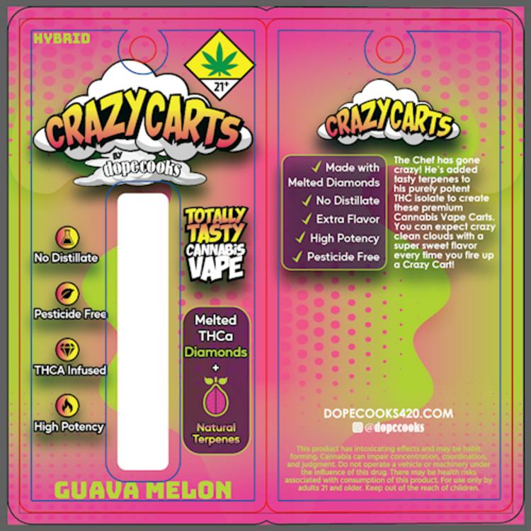 CA Guava Melon 1g Crazy Carts