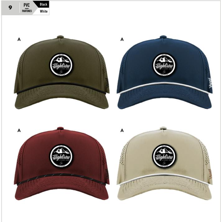 Hat | 5 Panel Rope | Black & White Logo | PVC patch