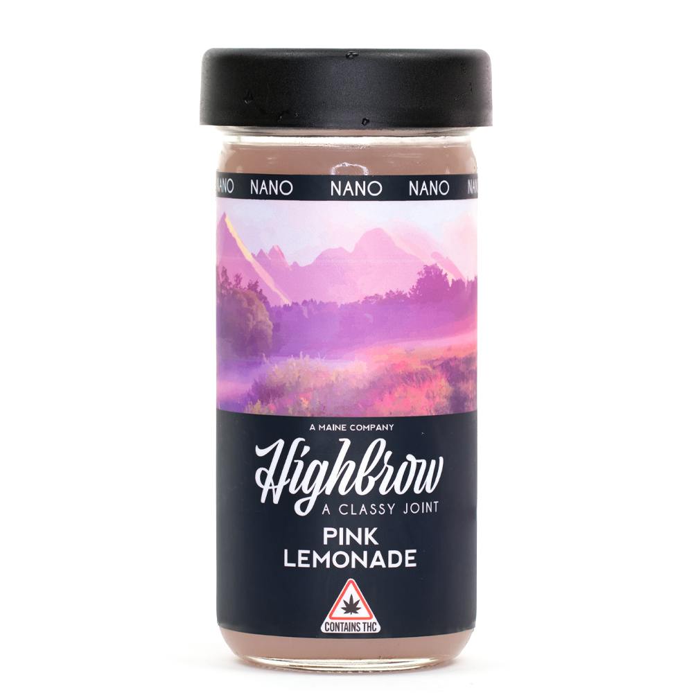 Highbrow | Pink Lemonade | Nano Infused | Drink | 8oz.