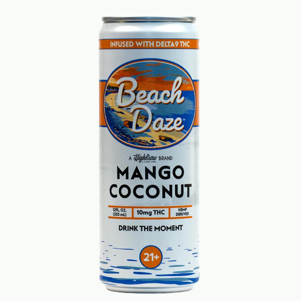 Beach Daze | Mango Coconut | Hemp Derived THC | Seltzer | 10mg