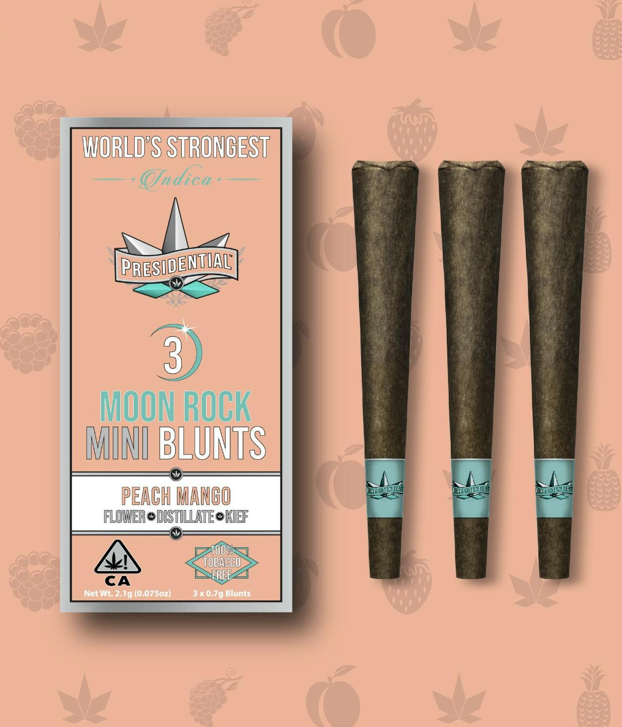 Presidential - Peach Mango: Moon Rock Mini Blunts