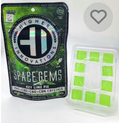 HI | Key Lime Pie 2:1:1:1 | THC/CBD/CBG/CBN | Space Gems Sugar Free | Candy | 200mg THC | 100mg C...