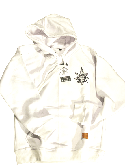 ABC co Hoodie -White (x-large)
