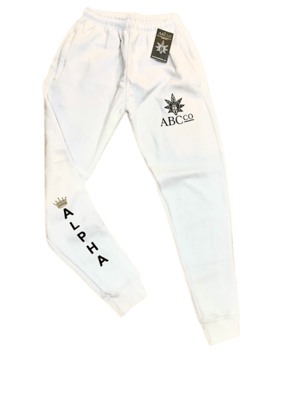 ABC co Sweatpants White (Medium)