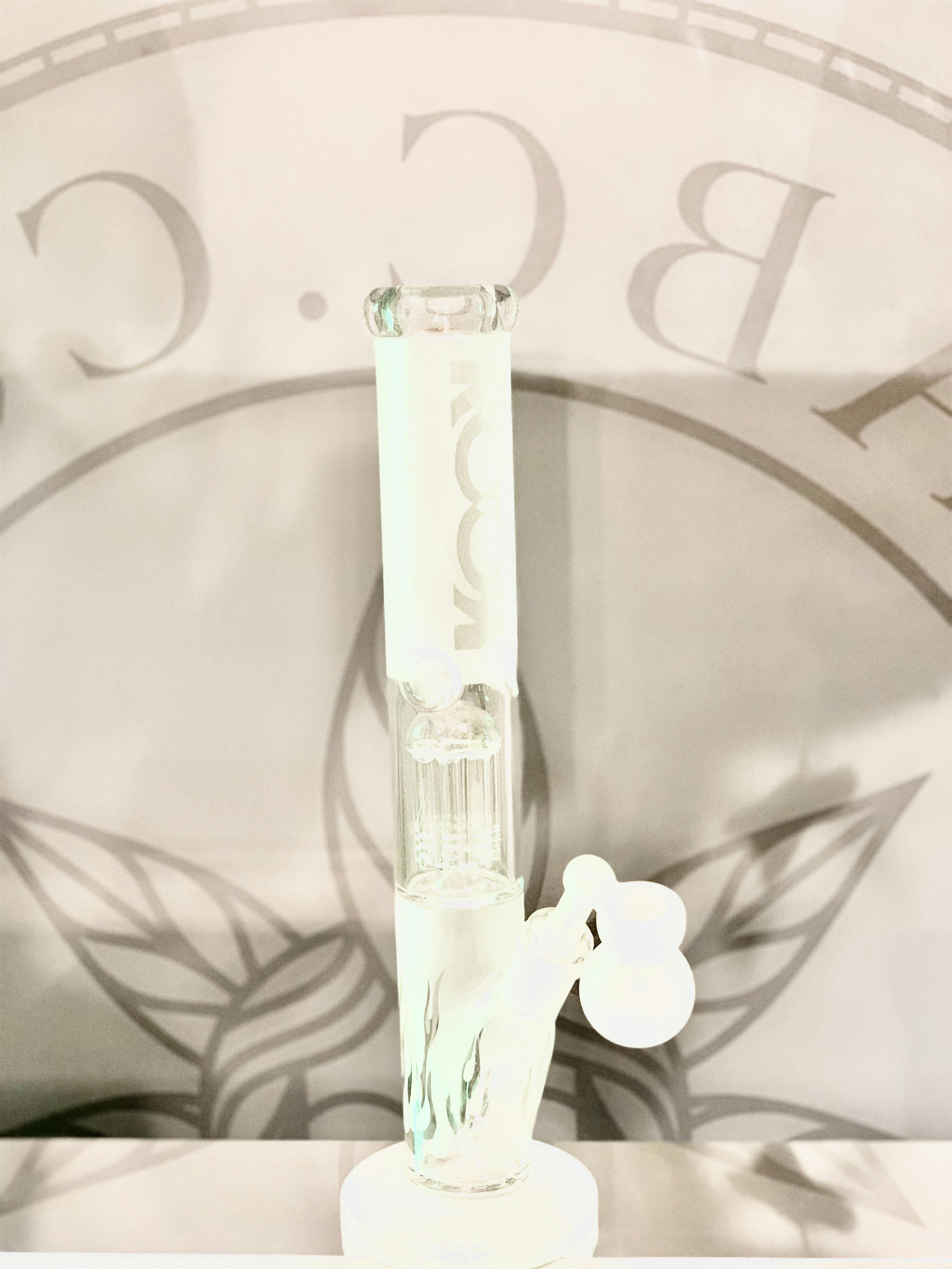 ROOR - 13.5" Straight Tube 8 Arm Showerhead Perc Bong