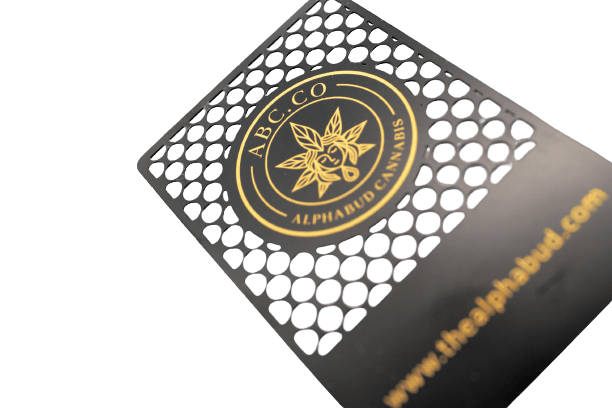 ABC - Grinder Card - Black and Gold