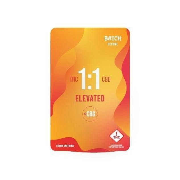 Elevated (S) - (1:1 THC:CBD+CBG) 1g Cartridge - Become