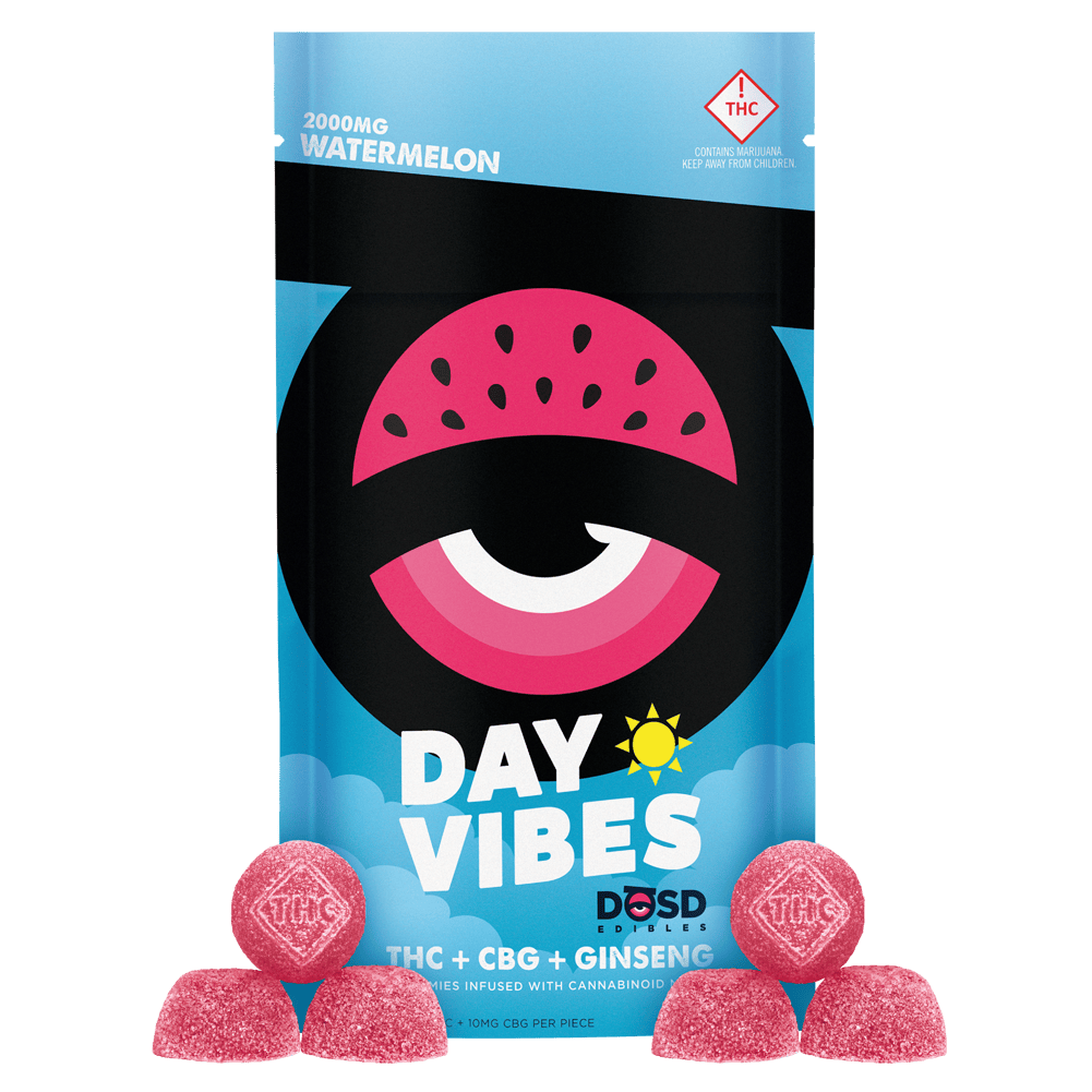 Day Vibes Watermelon (S) - (1:1 THC:CBG) - 2000mg Nano Bites cannabis product