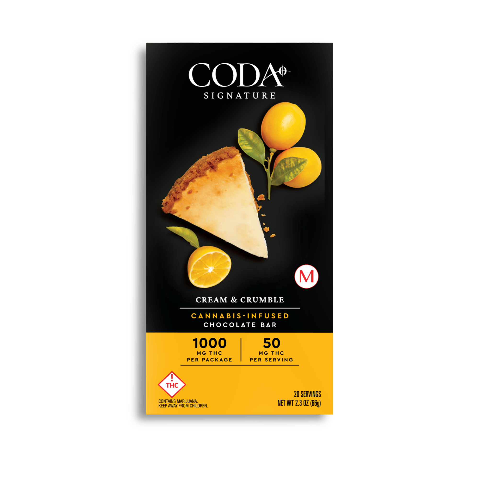 Cream & Crumble (H) - 1000mg Chocolate - Coda cannabis product