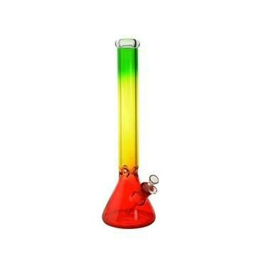 18" Tall Rasta Day Glow Beaker Tube