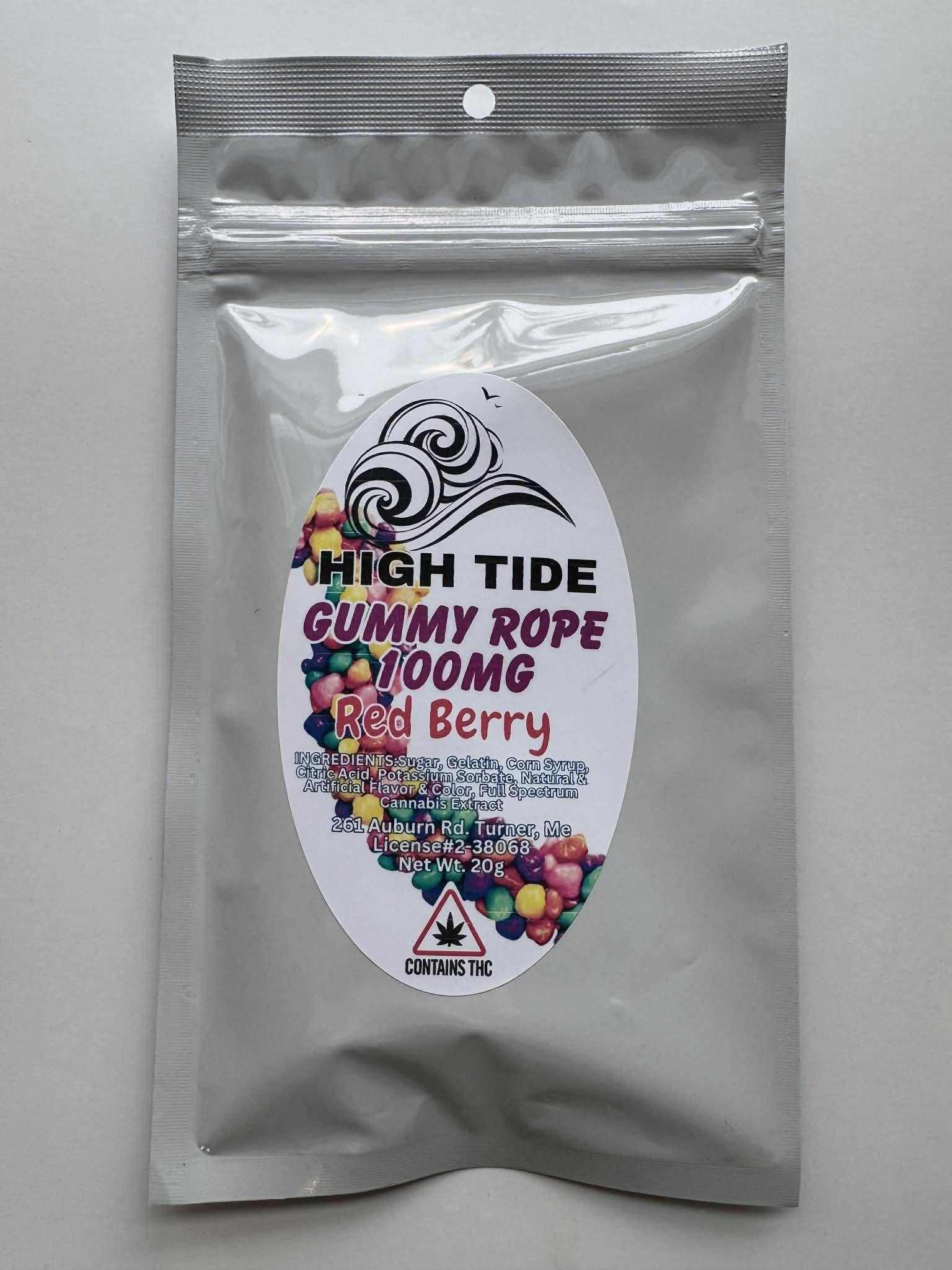 High Tide - Gummy Rope 100mg - Red Berry