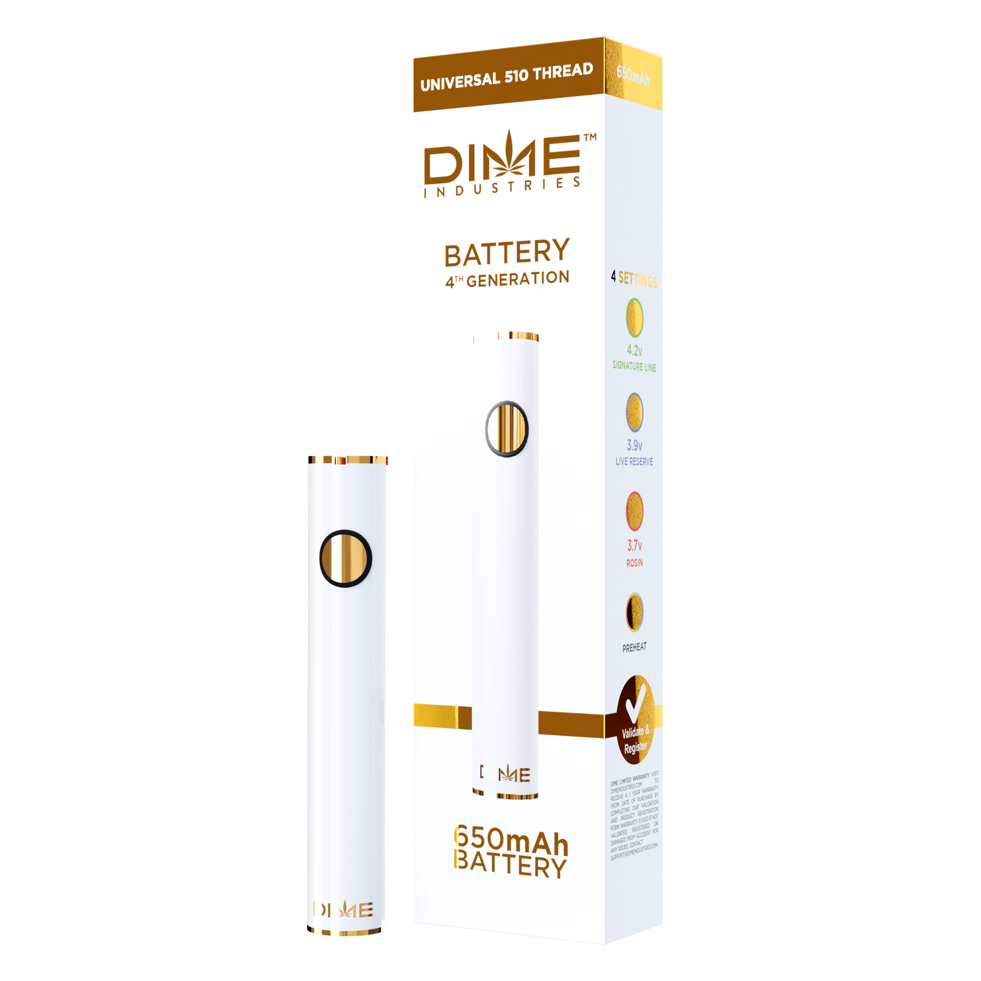 DIME BATTERY 650 MAH