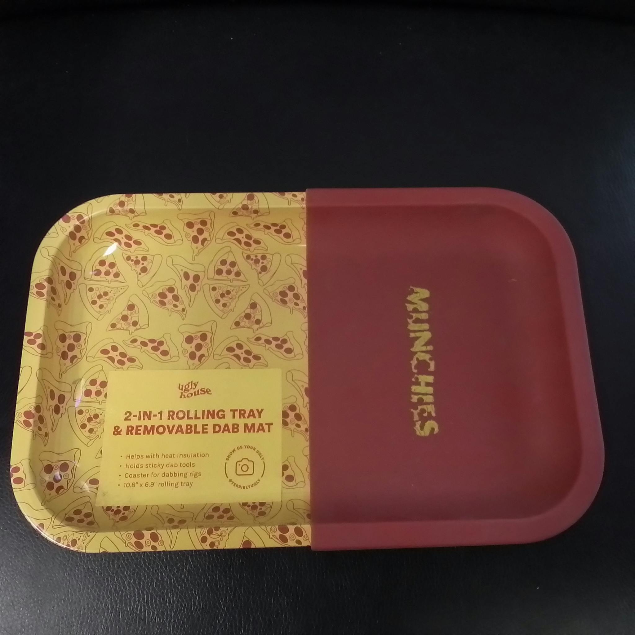 Rolling Tray with Dab Mat - Medium