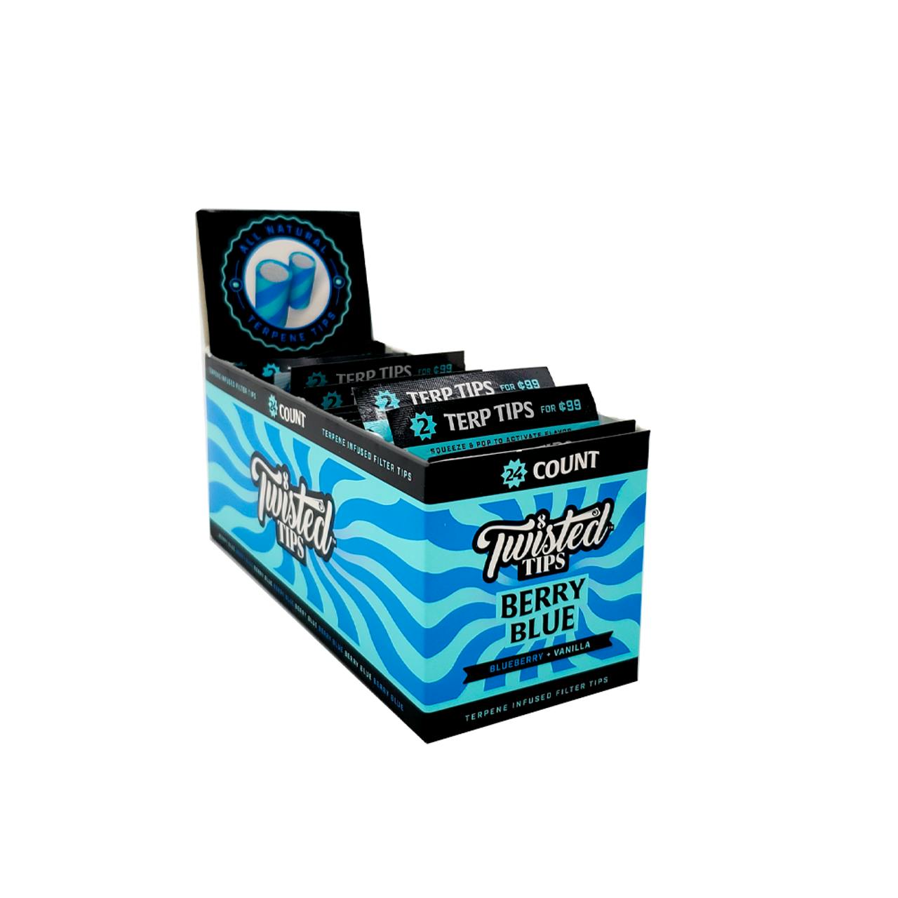 Twisted Hemp Berry Blue tips 2 Pack