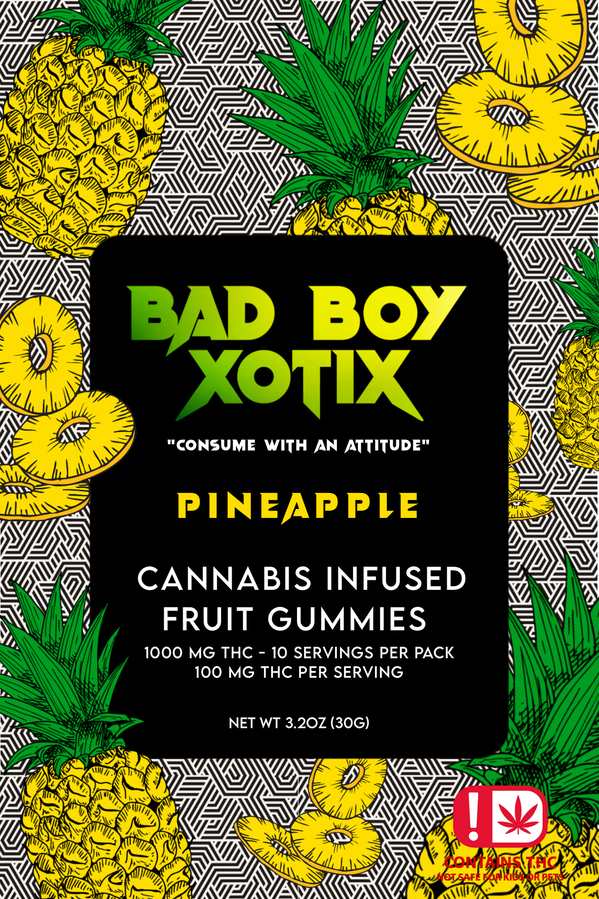 Bad Boy Xotix - Pineapple -1000mg