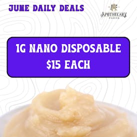 *June Daily Deals* 1g Nano Cloud Disposable