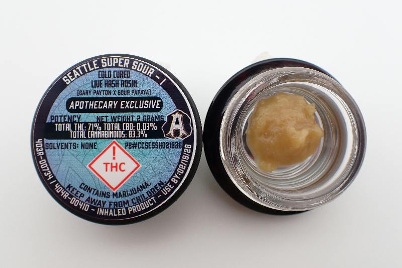 Seattle Super Sour Live Hash Rosin - I 2G