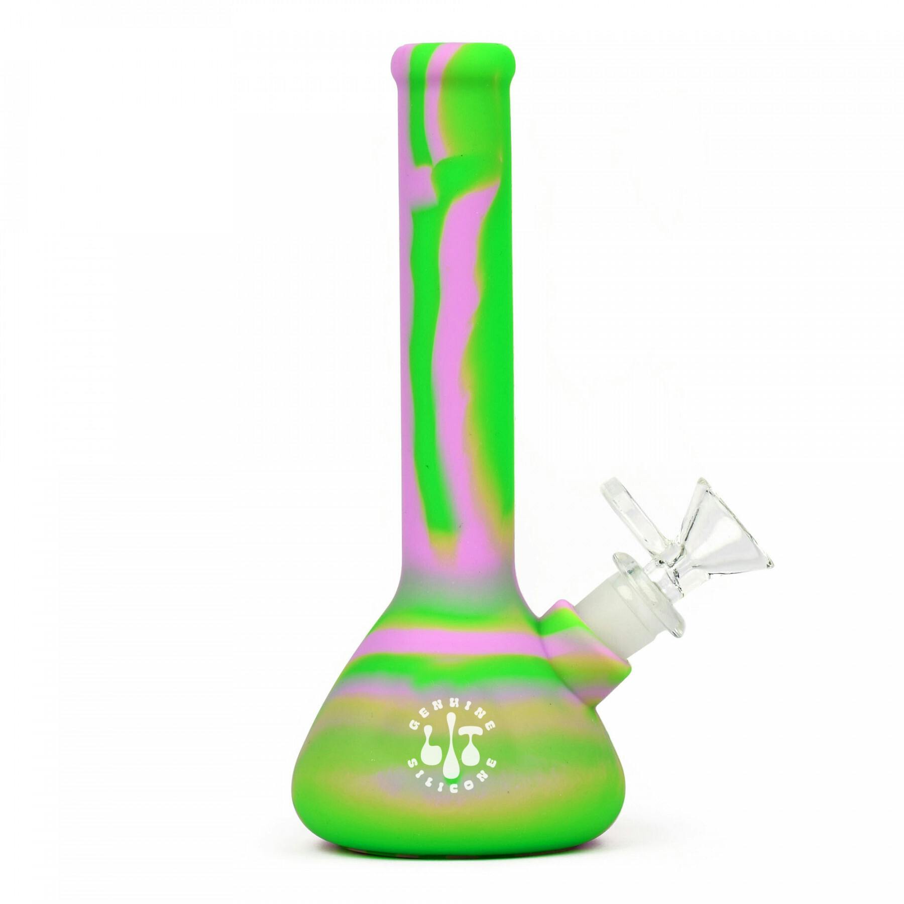 Lit Silicone 7.5" Beaker Bong (Asst Colors)