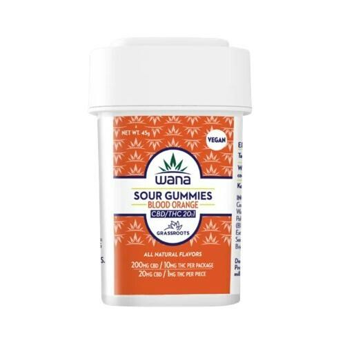 WANA 20:1 Blood Orange Gummies 10mg (10ct)