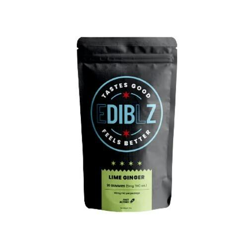 DIBZ Lime Ginger Gummies 100mg (20ct)